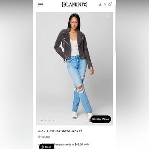 BLANKNYC Suede Moto Jacket